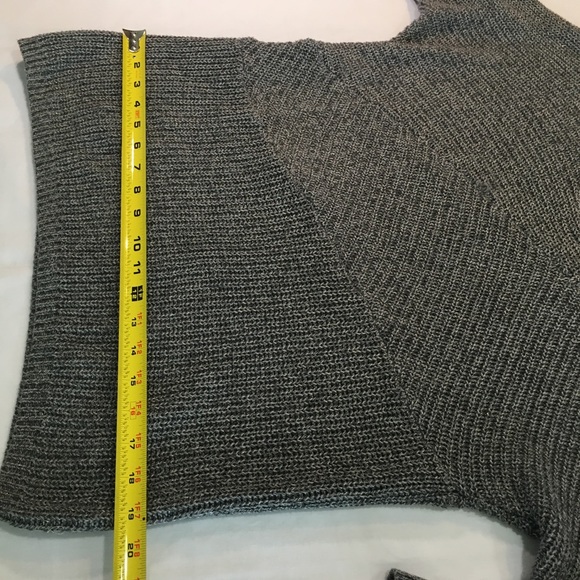 DKNY Small Grey Chunky Cable Knit Tunic Sweater - Picture 8 of 8